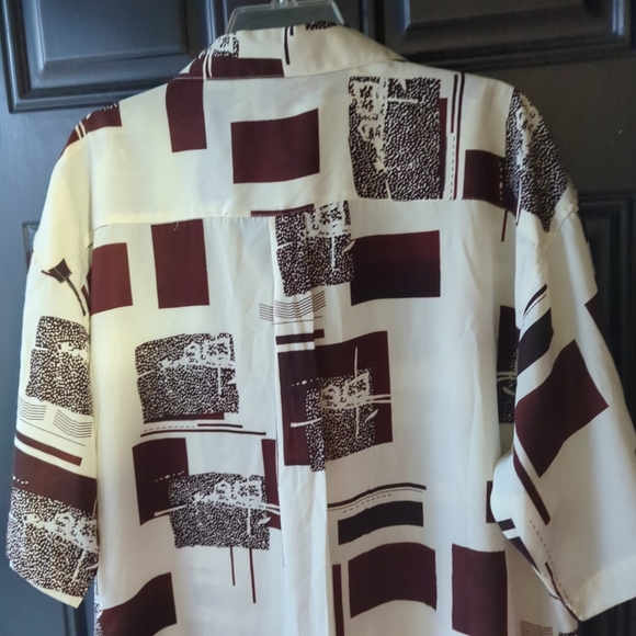 A Cut Above "Henri Valdise"  Button Up Brown & Cream Men's Size XL - Picture 6 of 11